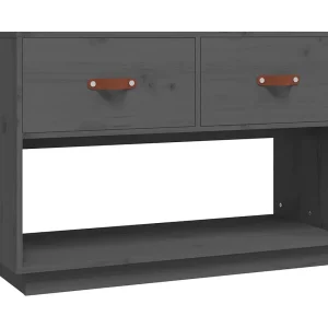 Carly Grace  Tv-meubel 90x40x60 cm massief grenenhout grijs
