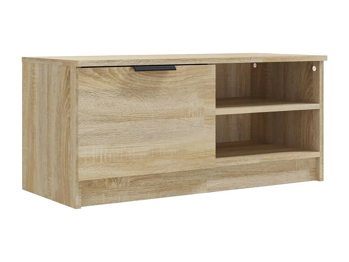 Bryvra Tv-meubel 80x35x36,5 cm bewerkt hout sonoma eikenkleurig