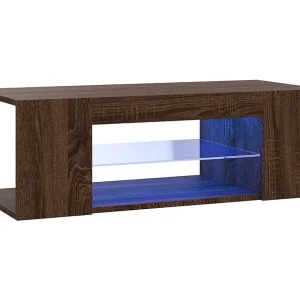 Crijn Tv-meubel met LED-verlichting 90x39x30 cm bruin eikenkleur Crijn Tv-meubel met LED-verlichting 90x39x30 cm bruin eikenkleur