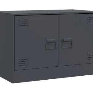 Castlerea Tv-meubel 67x39x44 cm staal antracietkleurig Castlerea Tv-meubel 67x39x44 cm staal antracietkleurig