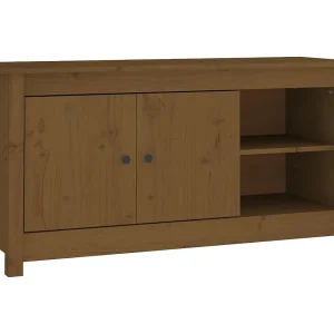 Clinton Corners Tv-meubel 103×36,5×52 cm massief grenenhout honingbruin Clinton Corners Tv-meubel 103×36,5×52 cm massief grenenhout honingbruin