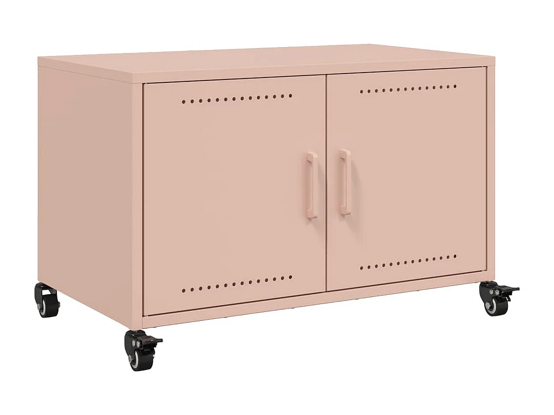 Darius Tv-meubel 68x39x43,5 cm staal roze