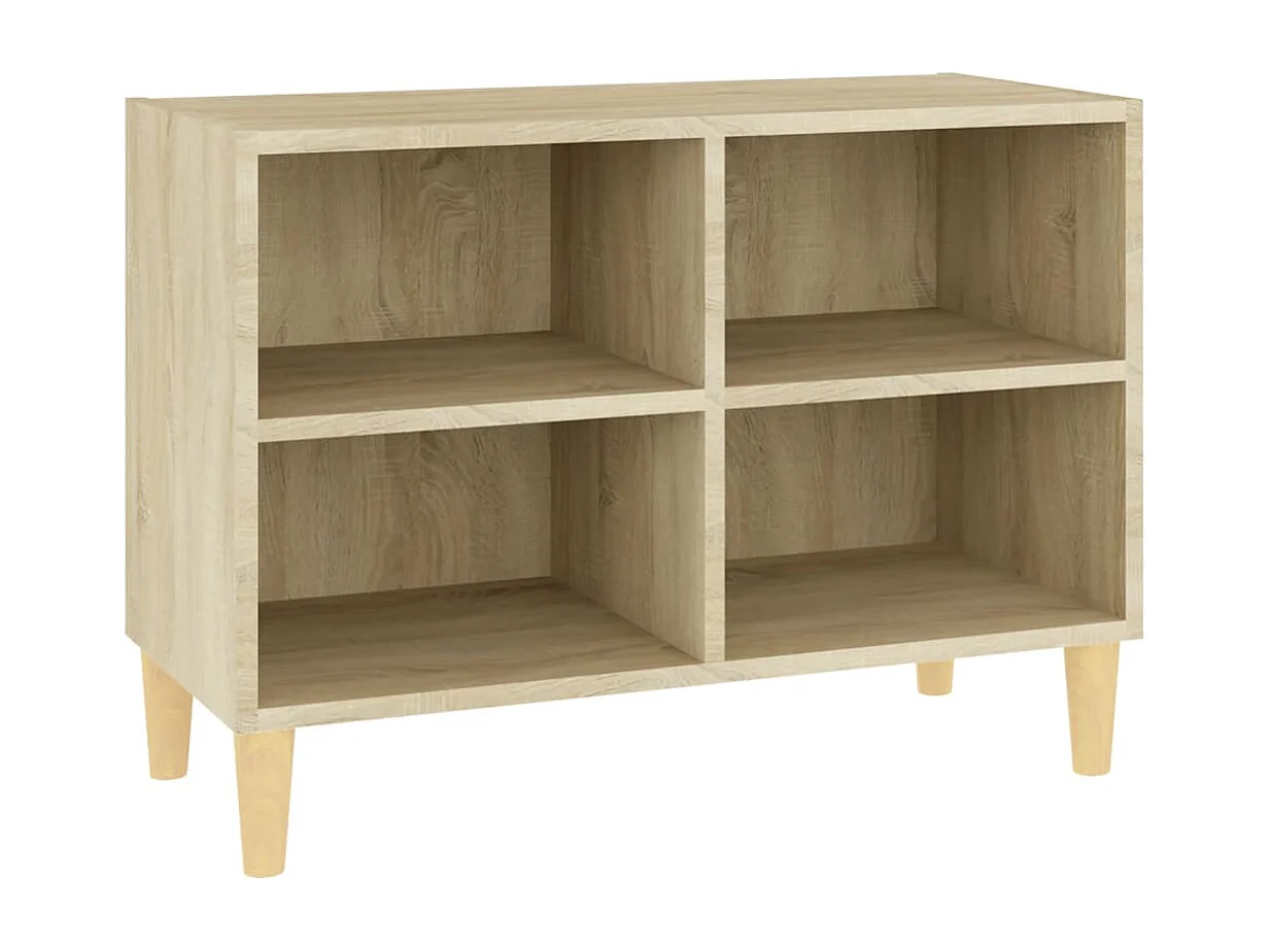 Bridgeville Tv-meubel met houten poten 69,5x30x50 cm sonoma eikenkleurig