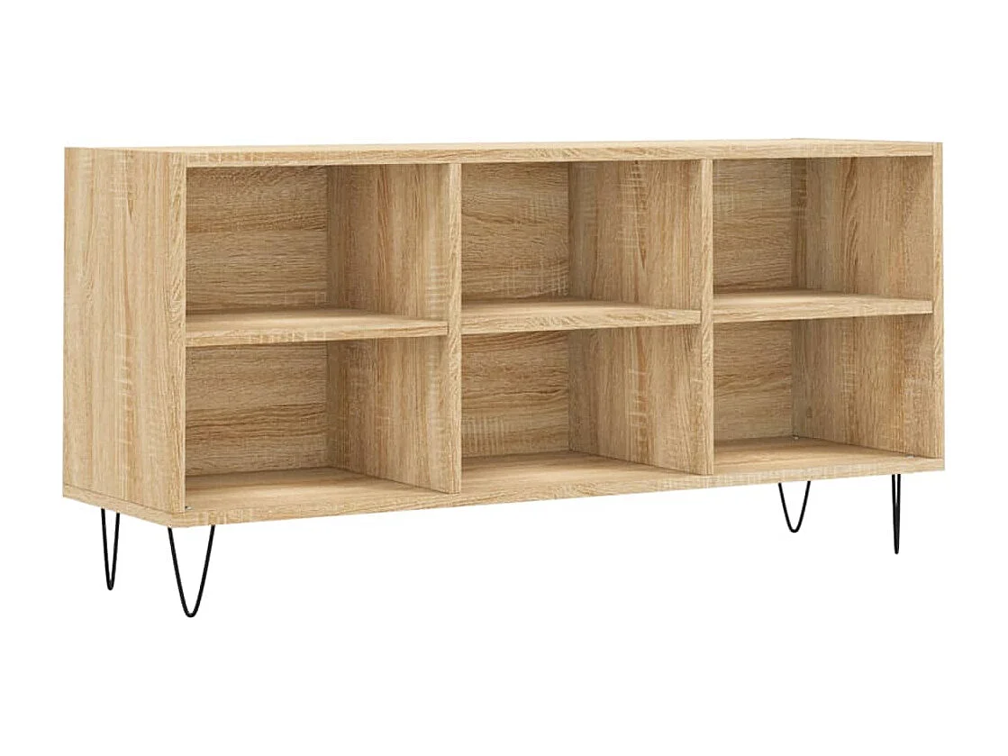 Cemre Tv-meubel 103,5x30x50 cm bewerkt hout sonoma eikenkleurig