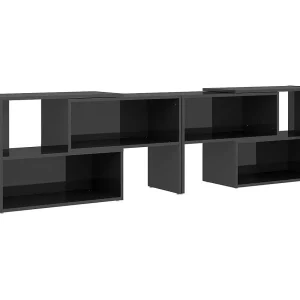 Dalia Tv-meubel 149x30x52 cm bewerkt hout hoogglans grijs Dalia Tv-meubel 149x30x52 cm bewerkt hout hoogglans grijs