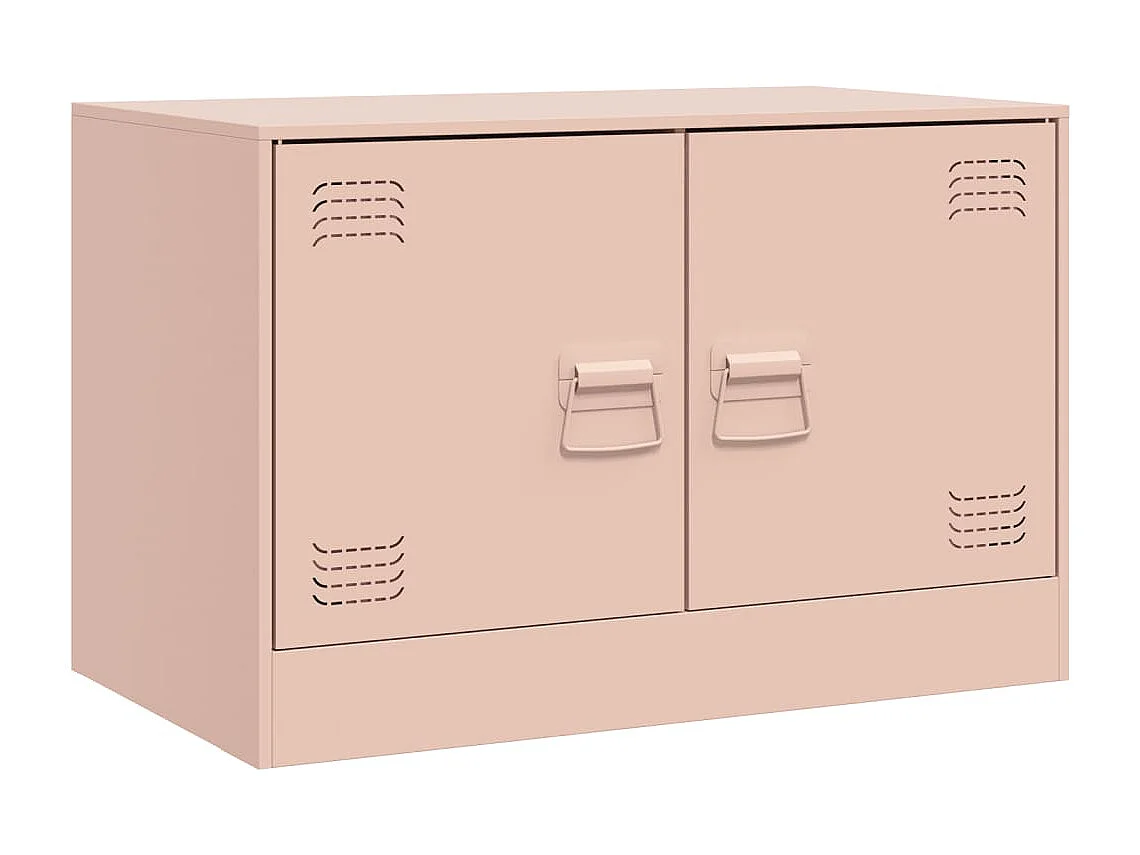 Castlerea Tv-meubel 67x39x44 cm staal roze
