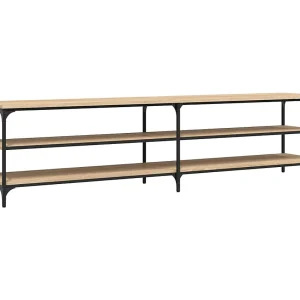 Chiloquin  Tv-meubel 200x30x50 cm bewerkt hout metaal sonoma eikenkleurig