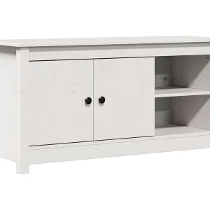 Clinton Corners Tv-meubel 103×36,5×52 cm massief grenenhout wit Clinton Corners Tv-meubel 103×36,5×52 cm massief grenenhout wit