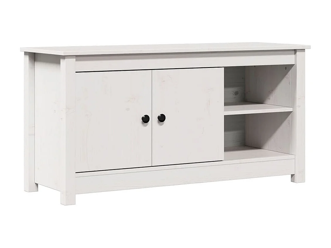 Clinton Corners Tv-meubel 103x36,5x52 cm massief grenenhout wit