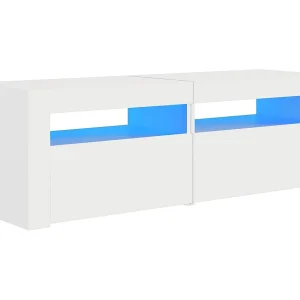 Denril  Tv-meubel met LED-verlichting 120x35x40 cm wit