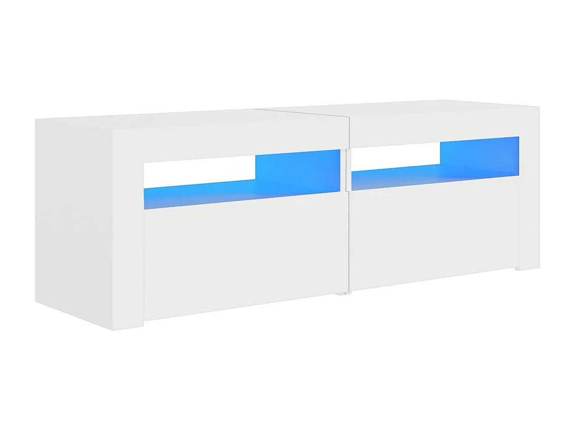 Denril Tv-meubel met LED-verlichting 120x35x40 cm wit