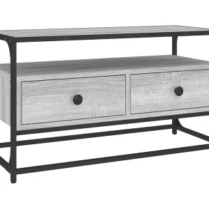 Bralir Tv-meubel 80x35x45 cm bewerkt hout grijs sonoma eikenkleurig Bralir Tv-meubel 80x35x45 cm bewerkt hout grijs sonoma eikenkleurig