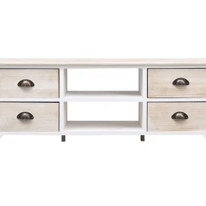 Brookeville  Tv-meubel 108x30x40 cm massief paulowniahout