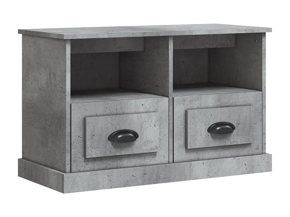 Cloughaneely Tv-meubel 80x35x50 cm bewerkt hout betongrijs