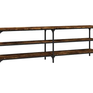 Chiloquin  Tv-meubel 160x30x50 cm bewerkt hout gerookt eikenkleurig