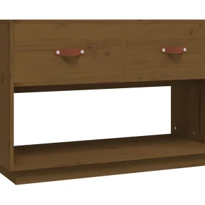 Carly Grace  Tv-meubel 90x40x60 cm massief grenenhout honingbruin