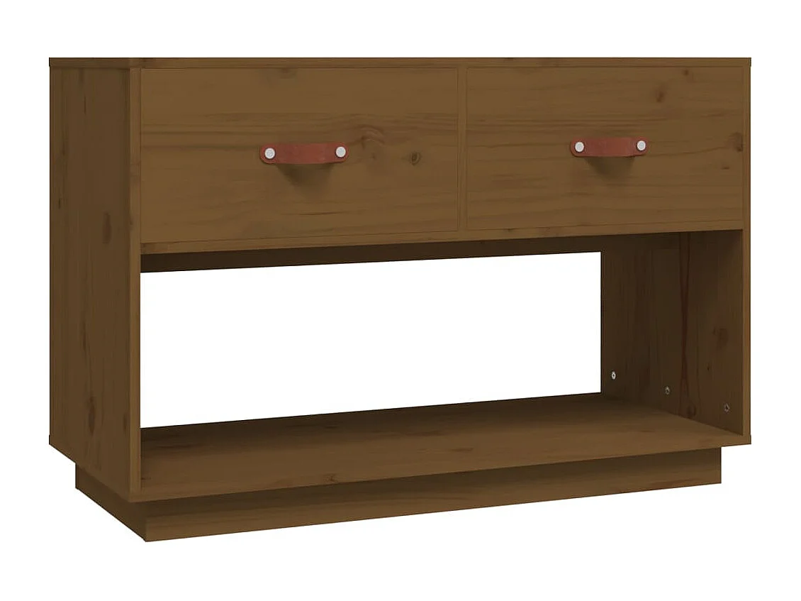 Carly Grace Tv-meubel 90x40x60 cm massief grenenhout honingbruin