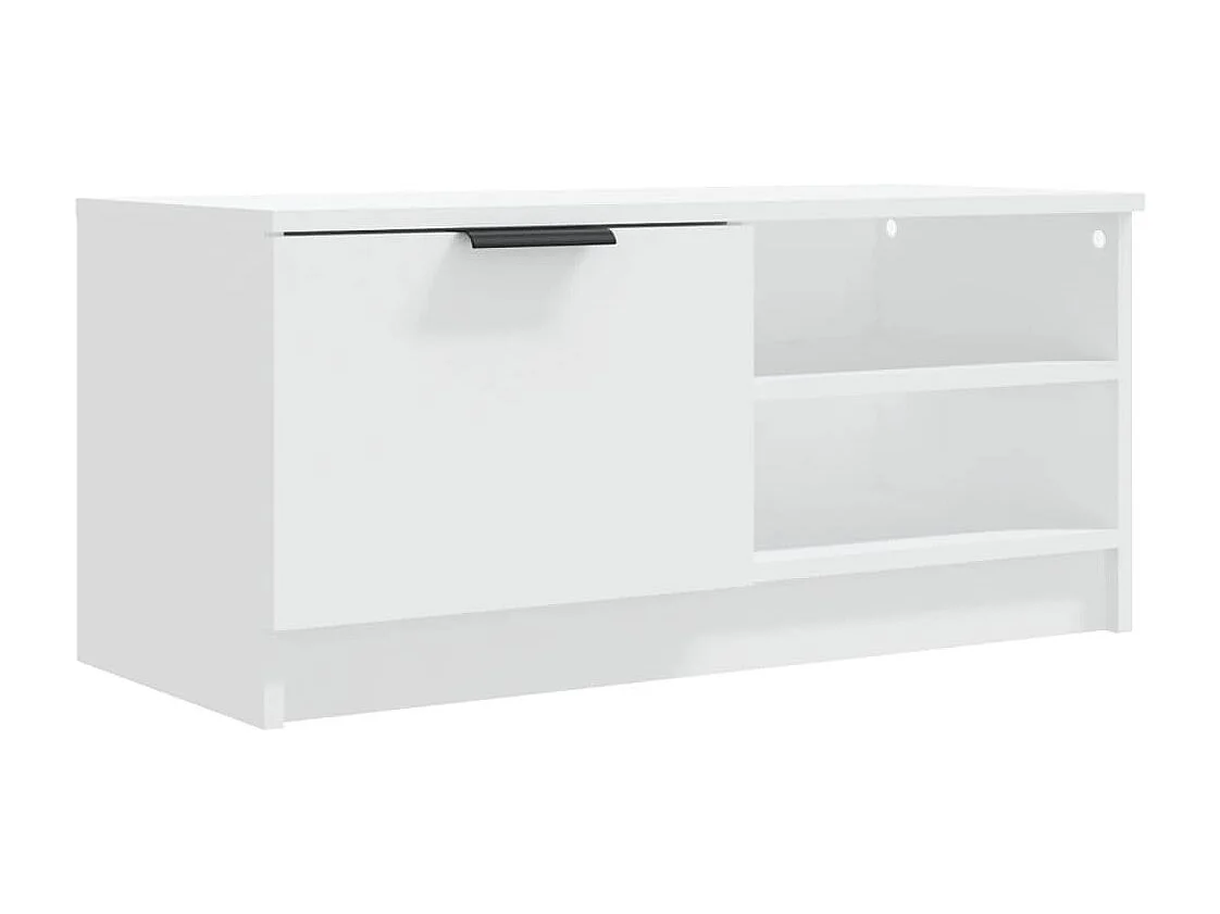 Bryvra Tv-meubel 80x35x36,5 cm bewerkt hout wit