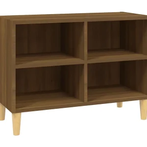 Bridgeville Tv-meubel met houten poten 69,5x30x50 cm bruin eikenkleur Bridgeville Tv-meubel met houten poten 69,5x30x50 cm bruin eikenkleur