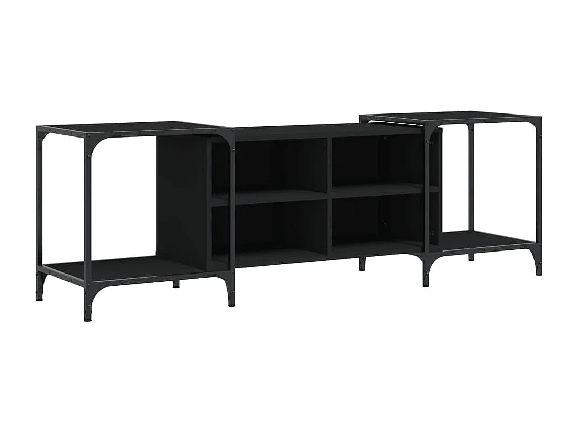 Celorna Tv-meubel 153x37x50 cm bewerkt hout zwart