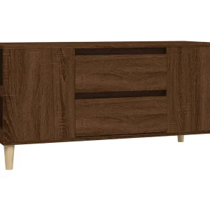 Broomfield  Tv-meubel 102×44,5×50 cm bewerkt hout bruin eikenkleur