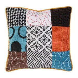 Afneembaar Patchwork Kussen 40x40cm Multicolor Design