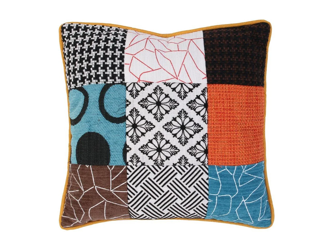 Afneembaar Patchwork Kussen 40x40cm Multicolor Design