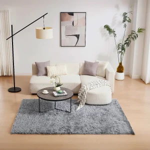 Superzacht hoogpolig shaggy tapijt – 160 x 230 cm – Antraciet – DOLCE Superzacht hoogpolig shaggy tapijt – 160 x 230 cm – Antraciet – DOLCE