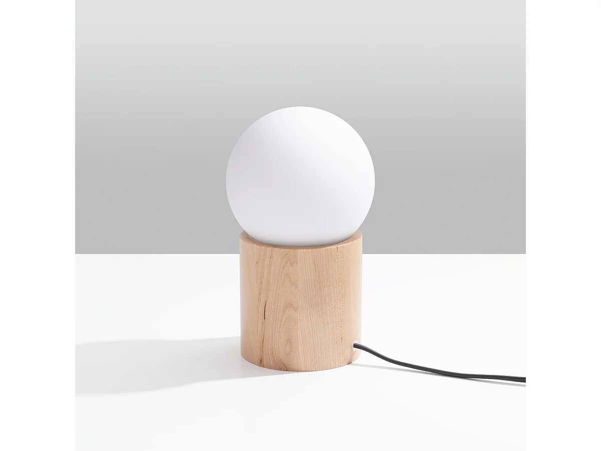 Bureaulampen Lust modern van - 1 lichtbronnen 4000K - L.12 x H.21 cm - natuurlijk hout