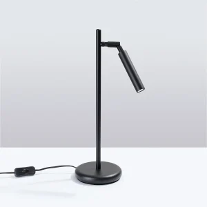 Bureaulamp Brill modern van  – 1 lichtbronnen 4000K – L.14 x H.43 cm – zwart