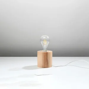Bureaulampen Nalvado Scandinavisch van – 1 lichtbronnen 4000K – L.10 x H.10 cm – natuurlijk hout Bureaulampen Nalvado Scandinavisch van – 1 lichtbronnen 4000K – L.10 x H.10 cm – natuurlijk hout