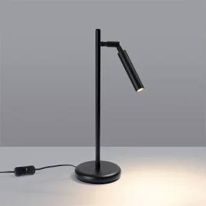 Bureaulamp Brill modern van  – 1 lichtbronnen 3000K – L.14 x H.43 cm – zwart