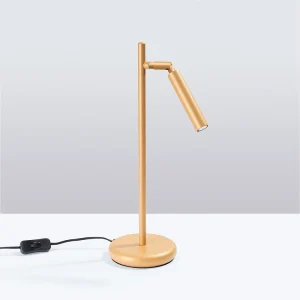 Bureaulamp Brill modern van  – 1 lichtbronnen 4000K – L.14 x H.43 cm – gouden