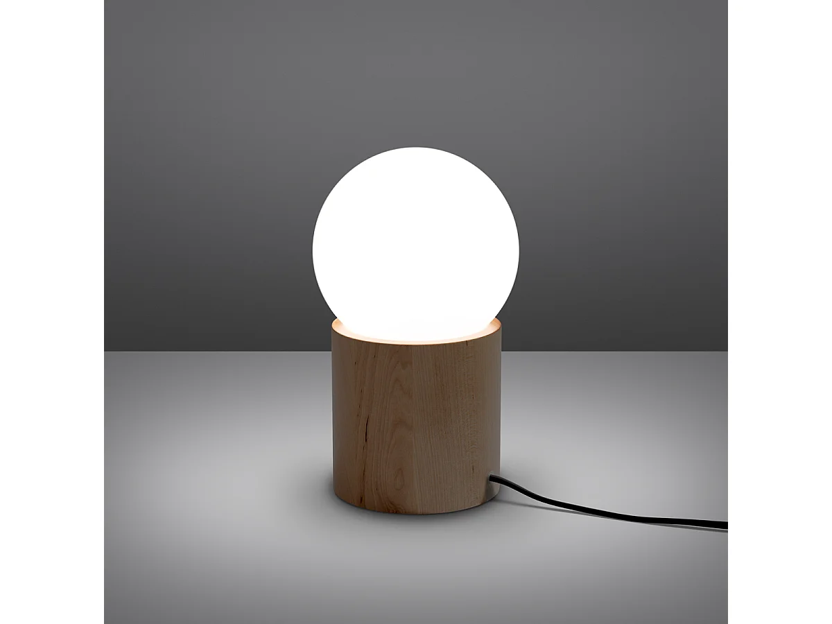 Bureaulampen Lust modern van - 1 lichtbronnen 3000K - L.12 x H.21 cm - natuurlijk hout