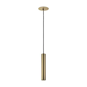 Deckenleuchte im modernen Stil TANIA – Höhe 33 cm – GU10 50 W – Sockel ø14 cm – Stahl und Gold – IP20