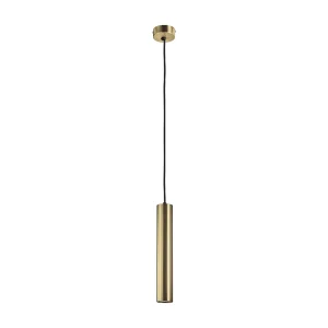 Deckenleuchte im modernen Stil TANIA – Höhe 33 cm – GU10 50 W – Sockel ø8 cm – Stahl und Gold – IP20