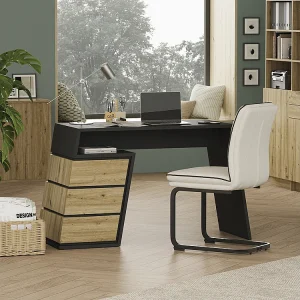 Bureau antraciet/eiken 105x50x75 okaro Bureau antraciet/eiken 105x50x75 okaro