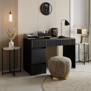 Bureau zwart 120x55x76 omira
