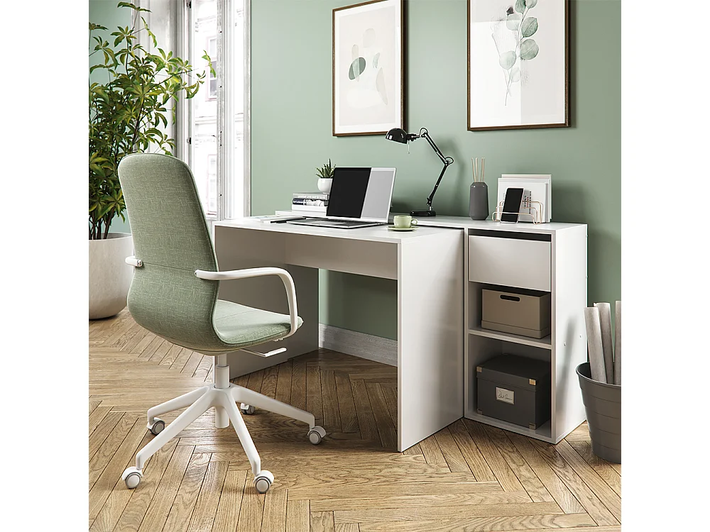 Bureau wit 145x46.4x75.8 ben