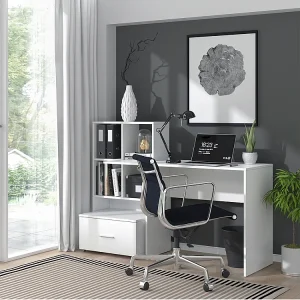 Bureau wit 149.2×49.8×105.6 lorio Bureau wit 149.2×49.8×105.6 lorio
