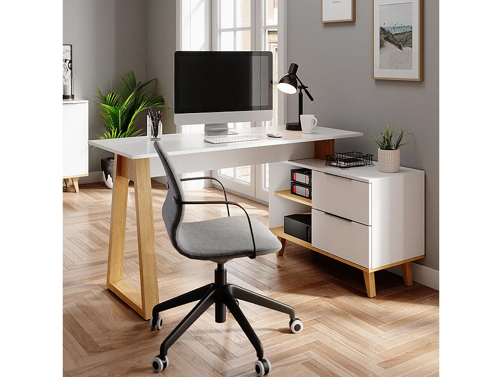 Bureau wit 138x60x77 nautica