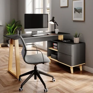 Bureau antraciet 138x60x77 nautica Bureau antraciet 138x60x77 nautica