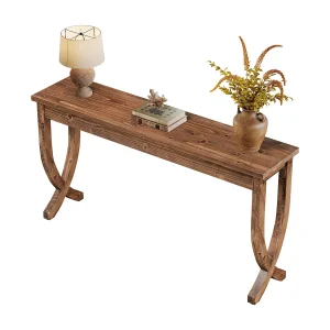 Consoletafel van massief hout 160 cm, landelijke haltafel, lange salontafel