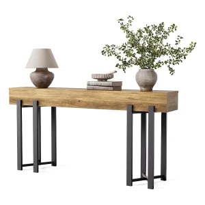 Consoletafel van 160 cm voor de hal, industriële tafel achter de bank Consoletafel van 160 cm voor de hal, industriële tafel achter de bank
