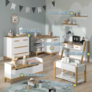 Bureau wit 97x51x80 malia