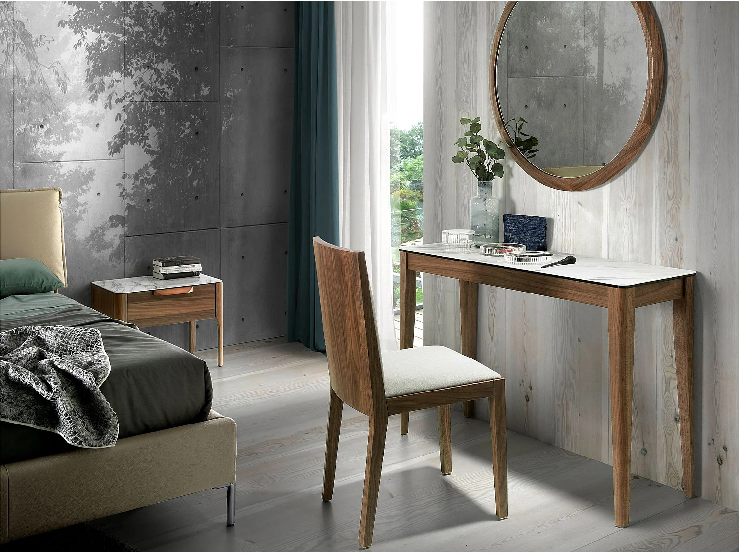 Consoletafel met porseleinen blad Calacatta 3082 ANGEL CERDA
