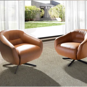 Bruine leren draaifauteuil 5183 ANGEL CERDA Bruine leren draaifauteuil 5183 ANGEL CERDA