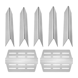 Branderafdekkingen en Warmtediffusor SucceBuy voor Barbecue 7PCs, Vetafscheider voor Brander 44,6 cm, voor Weber Genesis Serie 300 Barbecues Branderafdekkingen en Warmtediffusor SucceBuy voor Barbecue 7PCs, Vetafscheider voor Brander 44,6 cm, voor Weber Genesis Serie 300 Barbecues