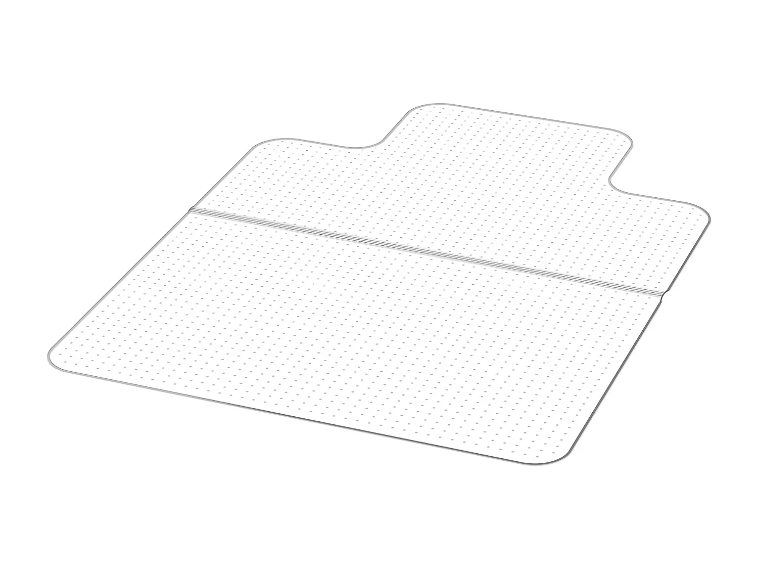 Bureau Stoel Mat SucceBuy met Rand van 121,9x91,4 cm, Vloerbescherming voor Tapijten van Kunststof met Nagels, Antislip en Gemakkelijk Schoon te Maken