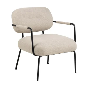 Dilop fauteuil med armleuningen beige.